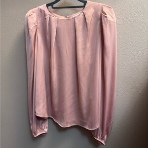 ASTR THE LABEL BLUSH COLOR Ivonne Top Size Large Satin Silk Wedding NWOT